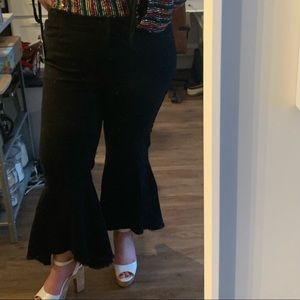 Eloquii Black Bell Bottoms/Flares